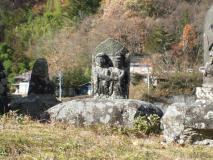 高遠町長藤板山集落の道祖神の写真