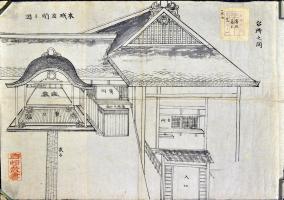 江戸時代の本丸御殿玄関の様子