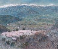 信州高遠美術館賞（銅賞）画像　齊藤信一郎「春の風景」F20号