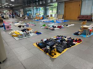 シート準備光景