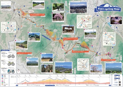 サイクリングマップの裏面の画像