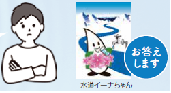このところ、いろいろな物の値段が上がっ て家計が大変だな。そういえば、水道料金 の請求がきたけど、水道料金っていったい どのように使われているんだろう？