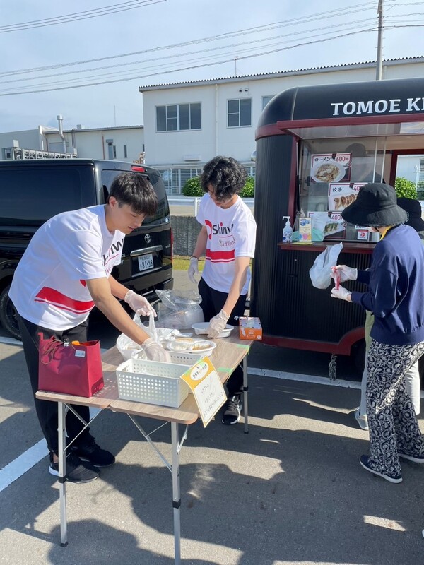 VC長野トライデンツの選手がボランティア参加