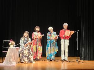 美咲 蘭さん　トークと語りの様子