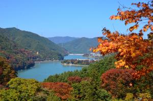 秋の美和湖（写真）