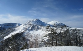 冬の天狗岳の写真