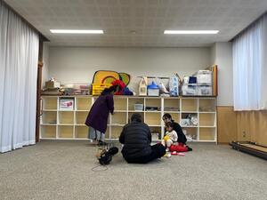 手良公民館プレールームで