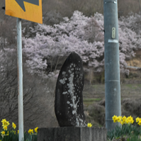 秋葉街道の石碑の写真