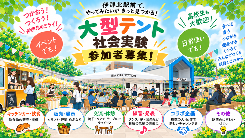 大型テント社会実験画像